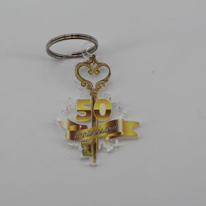 Portachiavi plexiglass personalizzabile 10 pz