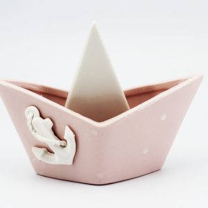 Bomboniera Ilary Queen barca rosa Pz. 1