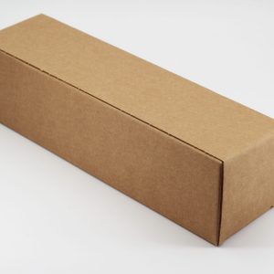 Scatola porta bottiglia avana cm. 9 x 9 x 34 cm. h.10 pz