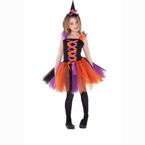 COSTUME HALLOWEEN – DRESS UP STREGA TG UNICA da 5 a 10 anni