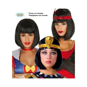 Parrucca Donna Caschetto nera – BIANCANEVE -CHARLESTON -CLEOPATRA – GUIRCA 4666