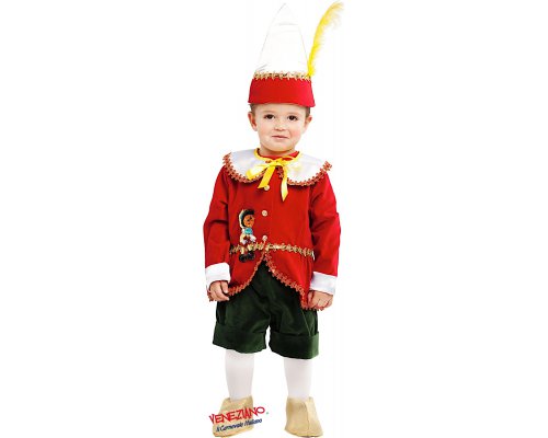 Costume – Piccolo Burattino di Pinocchio Lusso 2 Anni 8033501483494