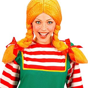 Parrucca ARANCIONE- Pippi Calzelunghe – WIDMANN 8003558063567