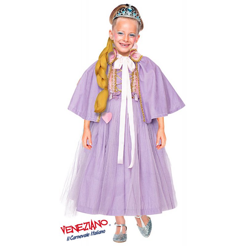Costume Principessa Raperonzolo Treccia d’oro 4 ANNI - immagine 3