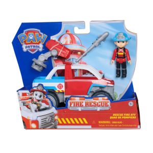 Paw Patrol Fire Rescue – Quad Antincendio di Ryder con Drone Lanciabile e Personaggio- 681147079991