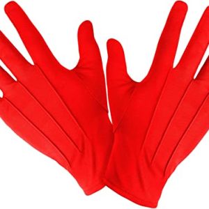 Guanti cotone rossi- Widmann 1461R