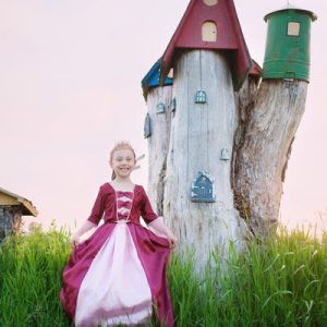 Regina abito reale bordeaux 5-6 ANNI Great Pretenders