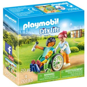 PLAYMOBIL Paziente Con Sedia A Rotelle 70193  PLAYMOBIL