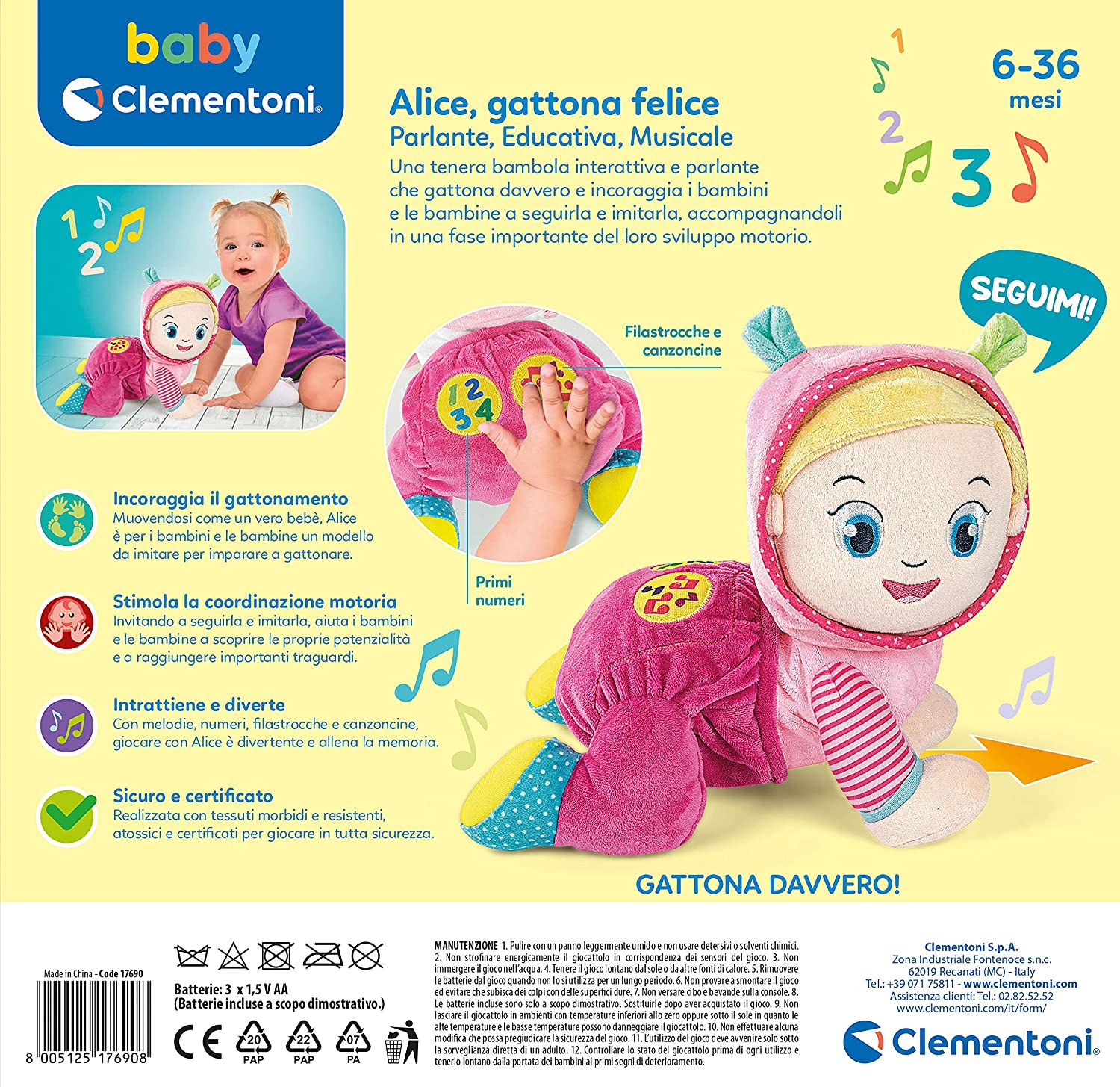 Alice Gattona e Cammina – Clementoni-17690 - immagine 6