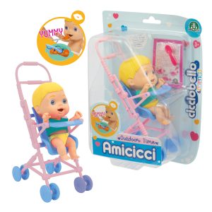 Cicciobello – Amicicci – ANIMAL CUTIES boy cat rosa -CC038000, Giochi Preziosi