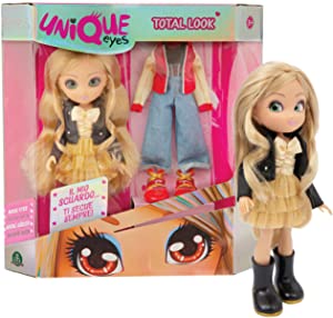 Unique Eyes – Bambola articolata alta 25cm, Amy Fashion Doll con extra outfit, Giochi Preziosi, MYM01200