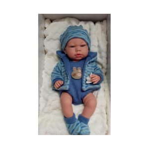 Andy. Bambola  Reborn 40 cm con copertina- POS200060