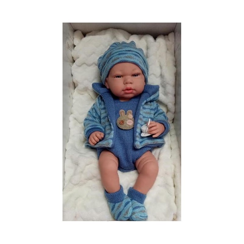 Andy. Bambola Reborn 40 cm con copertina- POS200060 - immagine 3