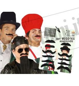 cartelle Baffi neri assortiti 12 pz – Guirca 11937 8434077119372