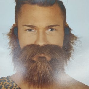 Barba e baffi castana  Guirca 11960 8434077119600