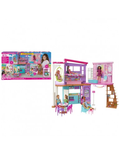 Barbie Casa Vacanze Arredata Mattel – HCD50 - immagine 2