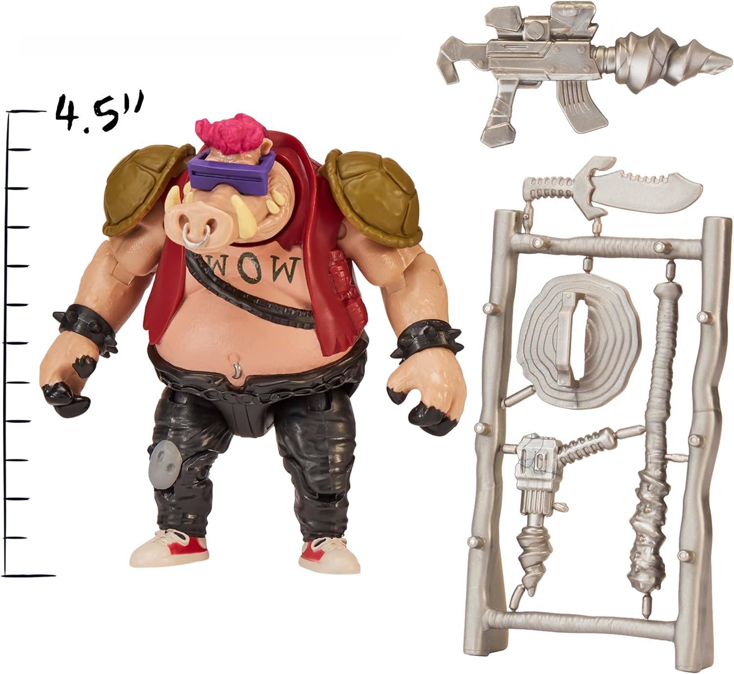 Turtles – Action Figure BEBOP – Giochi Prezosi – 8056379151074 – 83289 - immagine 5