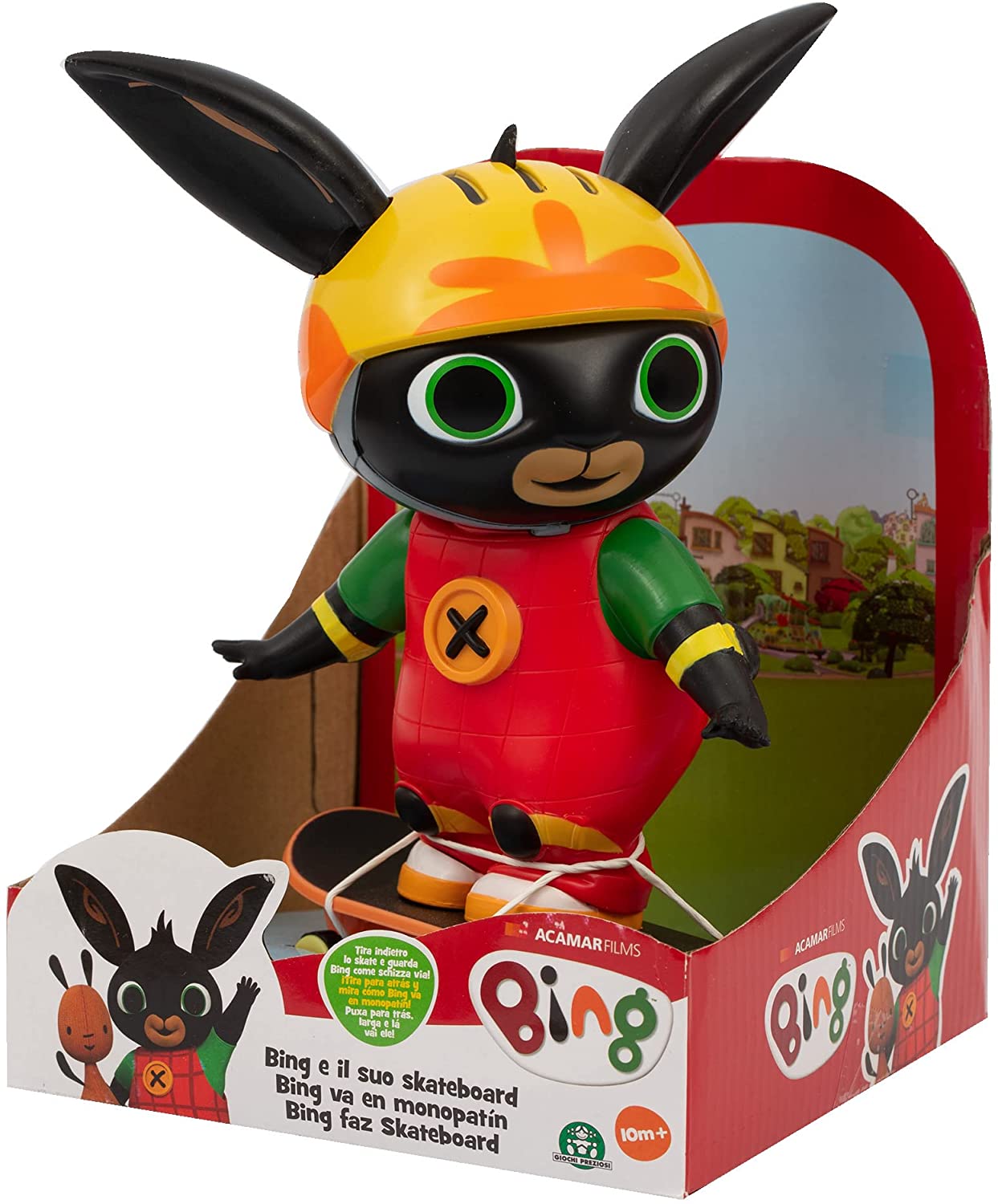 Bing – Personaggio 20 cm con Skateboard a retroricarica e removibile, indossa caGiochi Preziosi, BNG26000