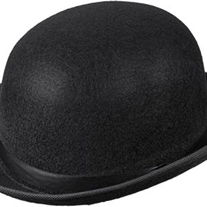 Bombetta Nera in plastica vellutata 8026196207551