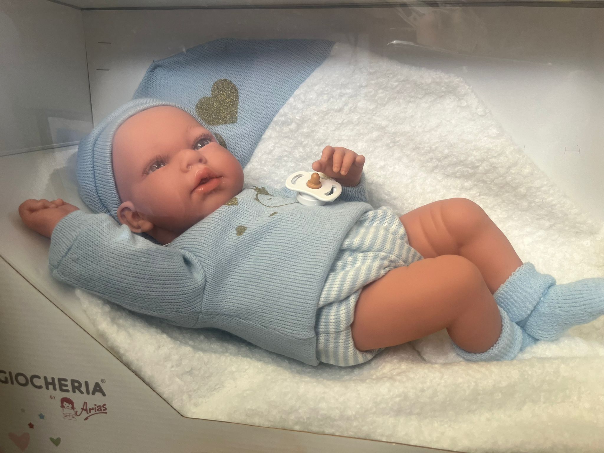 Burt . Bebè Reborn 40 cm – Peso Reale -60701 -8427614607012