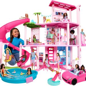arbie – Casa dei Sogni di Barbie, playset casa delle bambole con piscina, HMX10