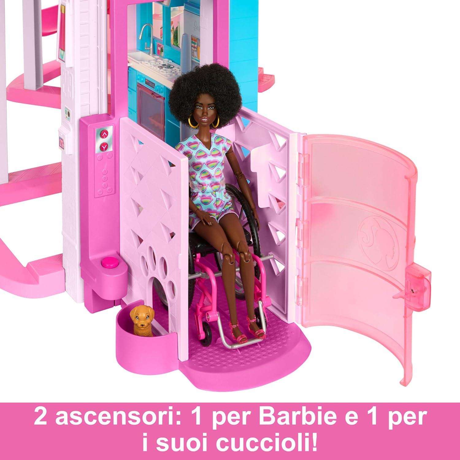 arbie – Casa dei Sogni di Barbie, playset casa delle bambole con piscina, HMX10 - immagine 8