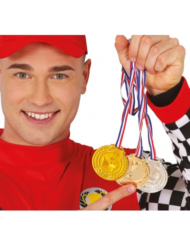 Set Medaglie Olimpiche ASS. BRONZO ARGENTO E ORO 7 CM- Guirca 8434077311967 - immagine 3