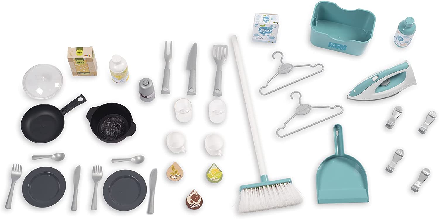 Smoby – Cucina Cleaning con Lavatrice, Stendino e Set Pulizie – Smoby - immagine 3