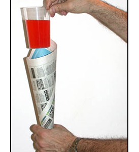 Comedy Glass In Paper Cone