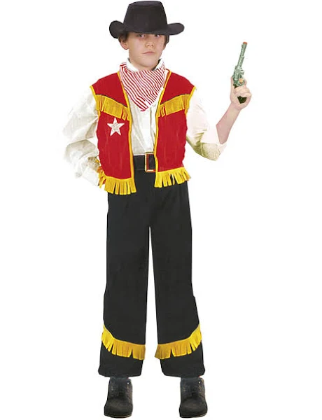 Costume Cow Boy FIORI PAOLO 5-6 ANNI - immagine 2