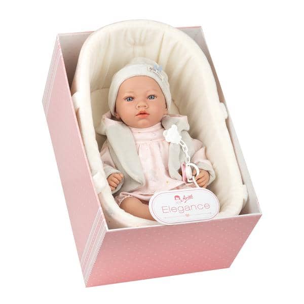 Eva. Bambola Reborn 40 cm con culla – POS210142 - immagine 3