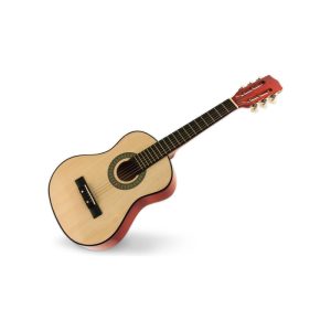 Chitarra in legno con plettro e corde in metallo 79 cm- 8017967040729