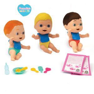 Cicciobello – Amicicci Food Time con Pannolino Colorato, Mini Personaggio e Set Pappa, CICCIOCARL – CC001800, Giochi Preziosi