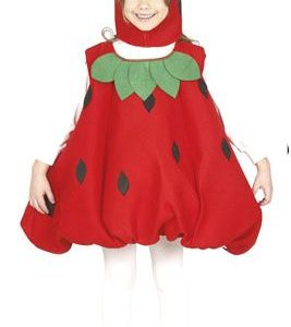 Costume Fragola Guirca 83194 5-6 anni