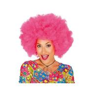 Parrucca RICCIA EXTRA FUCSIA – CLOWN-PAGLIACCIO-HIPPIEGUIRCA 4010