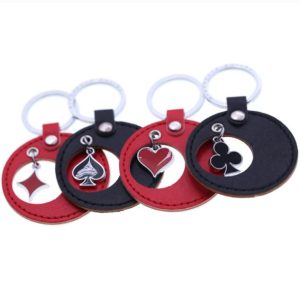 Portachiavi semi poker assortiti 12 pz