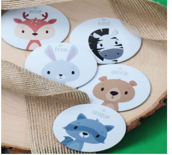 Magnete animali foresta 12 pz