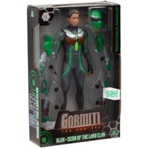 GRV03100 Gormiti The New Era Scion della Terra Glen Articolato 27cm con Casco e Armatura Rimovibili – 8056379174196