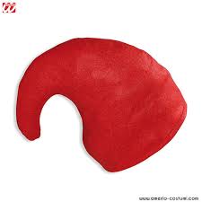 CAPPELLO  GRANDEPUFFO-NANO-GNOMO-ELFO ROSSO in stoffa- WIDMANN3339R  – 8003558333905
