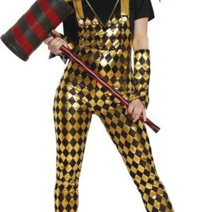 COSTUME – DONGEROUS CLOWN ispirato ad HARLEY QUEEN – donna M – GUIRCA – 8434077790601