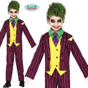 Costume Crazy Villain- Joker- 5-6anni- 83458- Guirca
