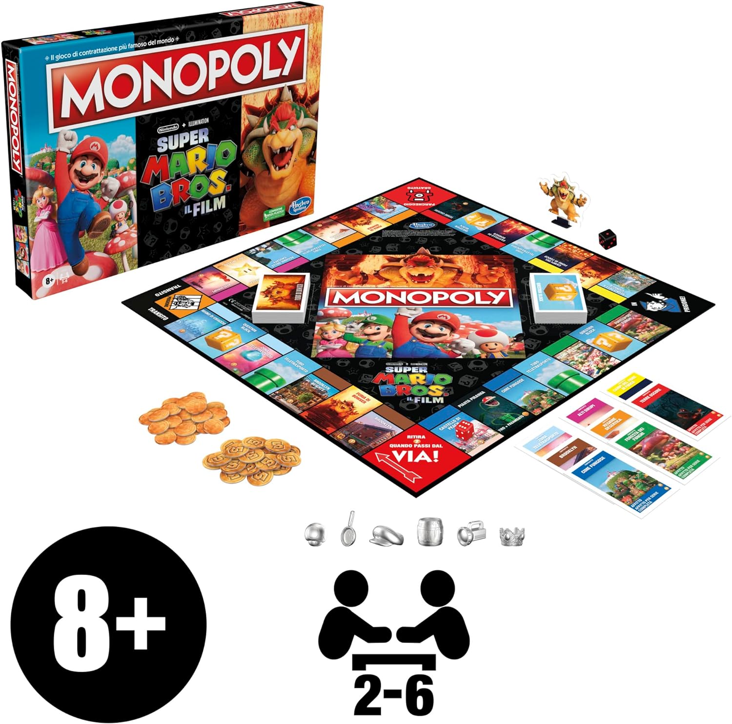Monopoly – Super Mario Bros – il film – Hasbro – 5010996107848 - immagine 4
