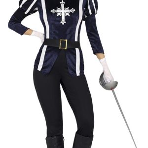 COSTUME BLUE MUSKETER – MOSCHETTIERA- donna M – GUIRCA 8434077802472