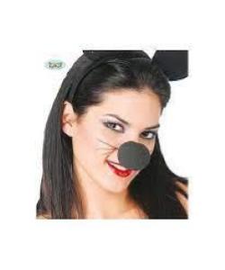 NASO CLOWN nero IN GOMMAPIUMA 5CM8434077039823