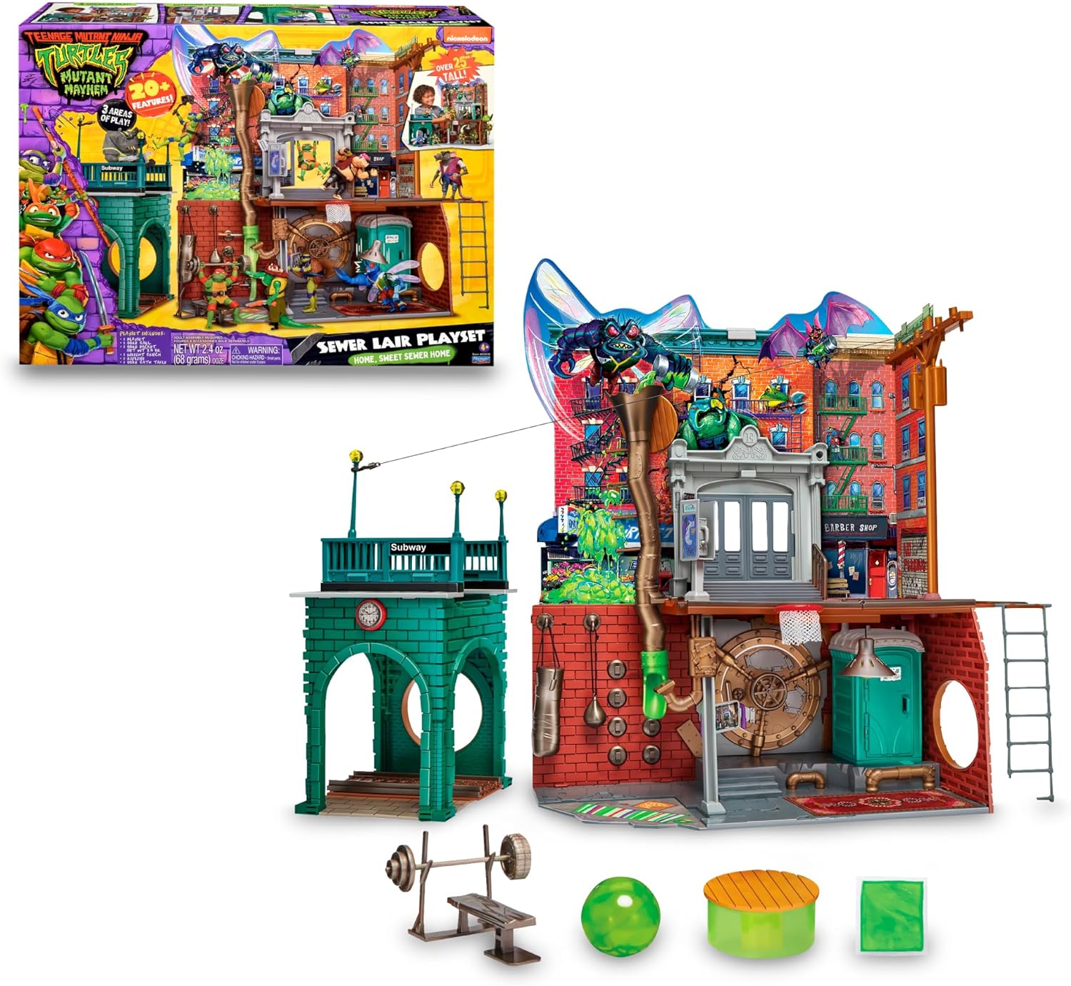 Turtles – Playset Quartier Generale delle Tartarughe Ninja – Giochi preziosi – 8056379151012 - immagine 3
