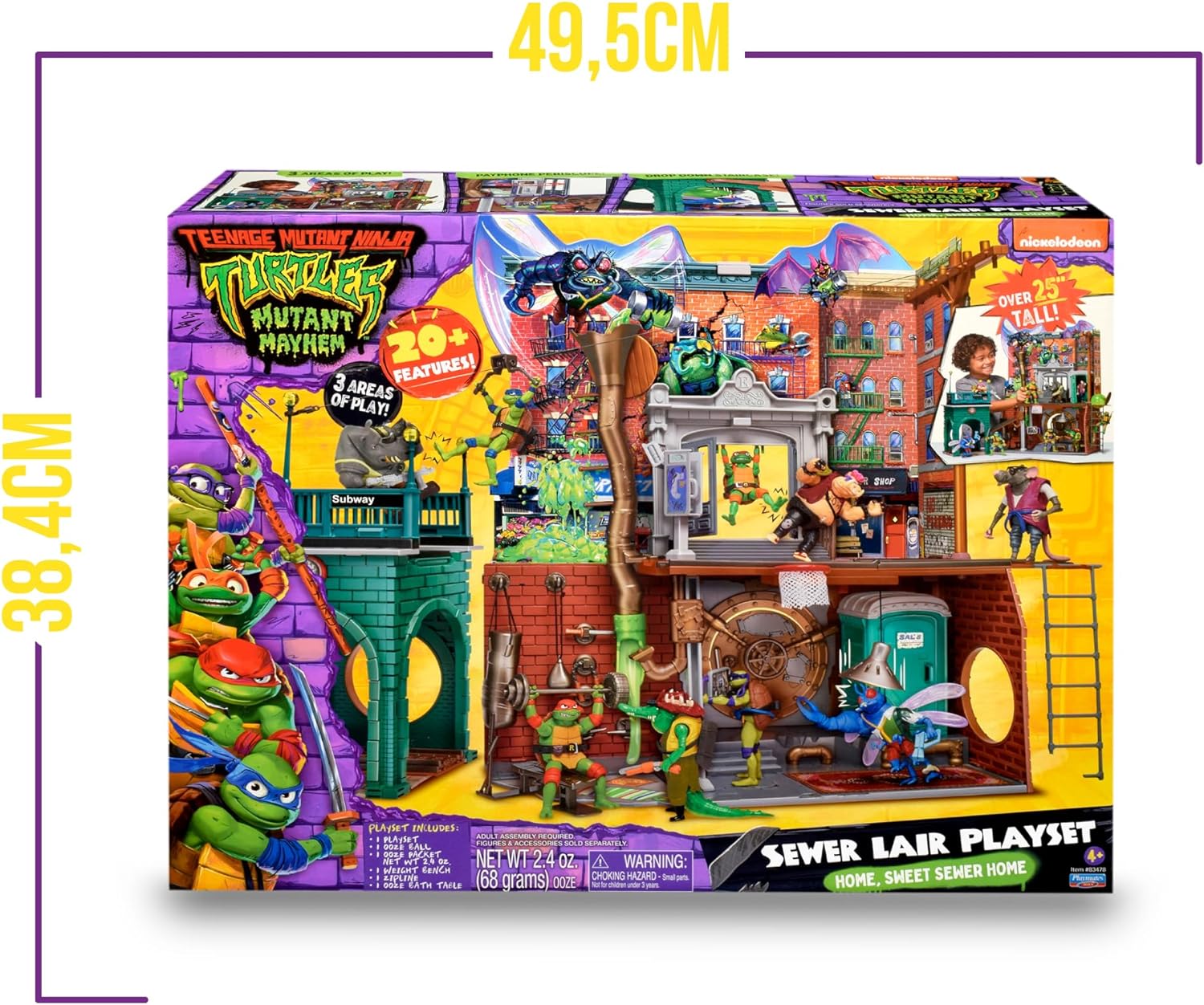 Turtles – Playset Quartier Generale delle Tartarughe Ninja – Giochi preziosi – 8056379151012 - immagine 5