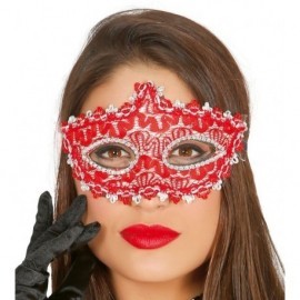 Domino Mascherina rossa/argento – 8434077129111