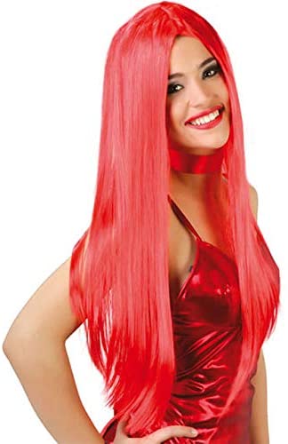 Parrucca Donna Halloween rossa lunga liscia GUIRCA 4174 – 8434077041741 - immagine 3