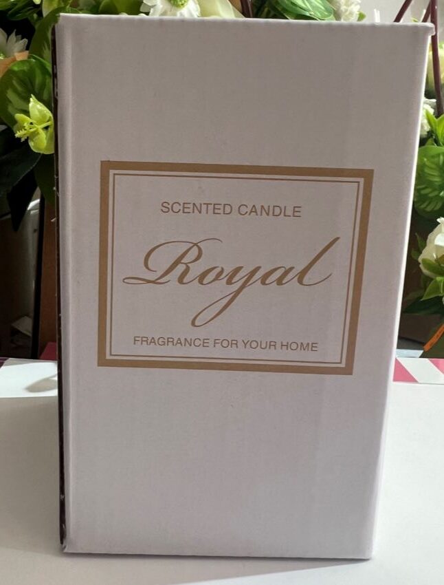 Candela cristal profumata 11 x 7 cm. col. rosa 48 pz. - immagine 4