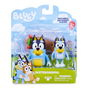 Bluey – Bluey e Bandit con lo  skateboard- BLY00000